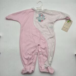 Fisher Price Baby Girl One Piece M Medium Vtg Nwt 80s Made In USA